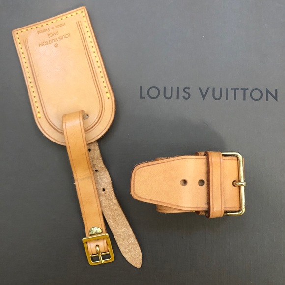 Louis Vuitton luggage name tag and handle strap - Picture 4 of 9
